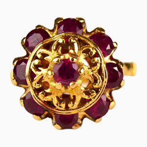 Golden Ring with Rubies-AOU-1815383