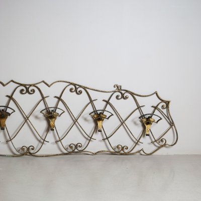 Golden Wrought Iron Hangers by Pier Luigi Colli, 1950s-JQO-1348914