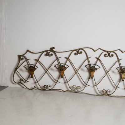 Golden Wrought Iron Hangers by Pier Luigi Colli, 1950s-JQO-1348914