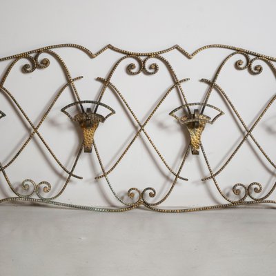 Golden Wrought Iron Hangers by Pier Luigi Colli, 1950s-JQO-1348914