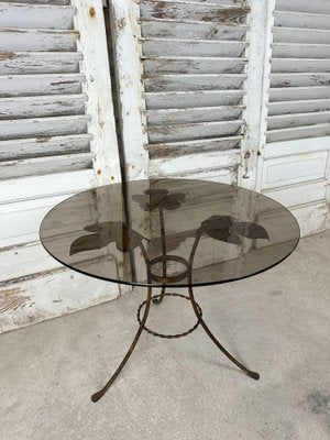 Goldly Metal Side Table, 1970s-AXR-1720575