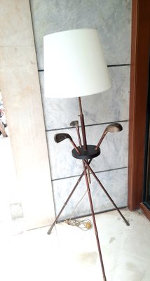 Golf Floor Lamp attributed Jacques Adnet, 1940s-EAI-1755744