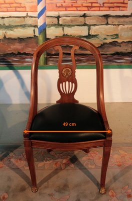 Gondola Chairs in Mahogany, , Set of 6-RVK-1111655