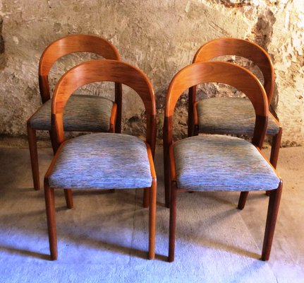 Gondola Dining Chairs attributed to Baumann, 1970s, Set of 4-MCB-2042935