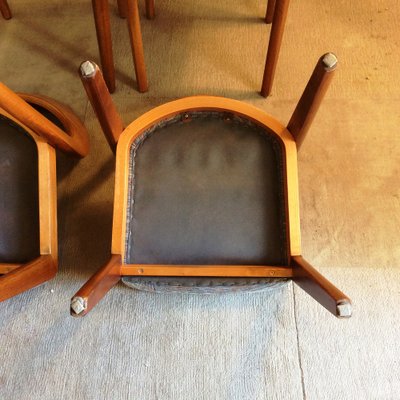 Gondola Dining Chairs attributed to Baumann, 1970s, Set of 4-MCB-2042935