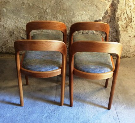 Gondola Dining Chairs attributed to Baumann, 1970s, Set of 4-MCB-2042935