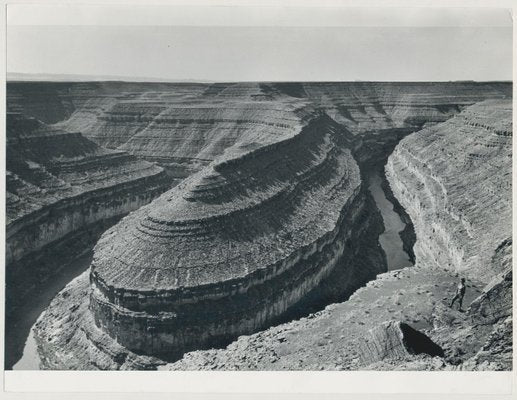 Gooseneck, Grand Canyon, Utah, USA, 1960s, Black & White Photograph-DYV-1245440