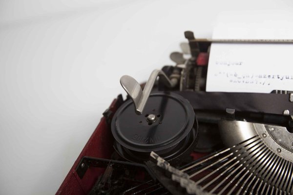 Gossen Tippa Majenta Typewriter, 1950s-VQY-856181