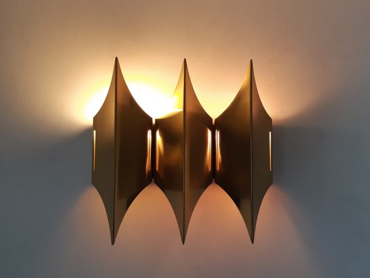 Gothic III Wall Lamp by Bent Karlby for Lyfa, Denmark, 1960s-NV-1065540