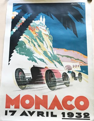 Grand Prix Monaco Poster, 17th April 1932-TS-931073