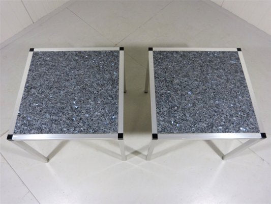 Granite Side Tables, 1980s, Set of 2-TU-833470