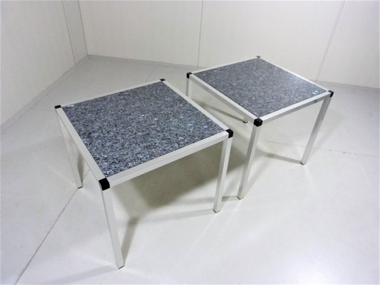 Granite Side Tables, 1980s, Set of 2-TU-833470