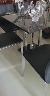 Granite Table with Chrome Legs, 1990s-QDP-699776