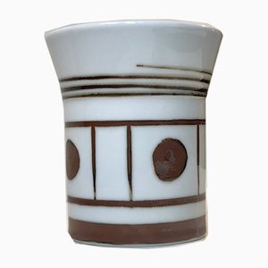 Graphic Porcelain Vase by Trude B. Jespersen for Bing & Grondahl, 1970s-LCR-920132