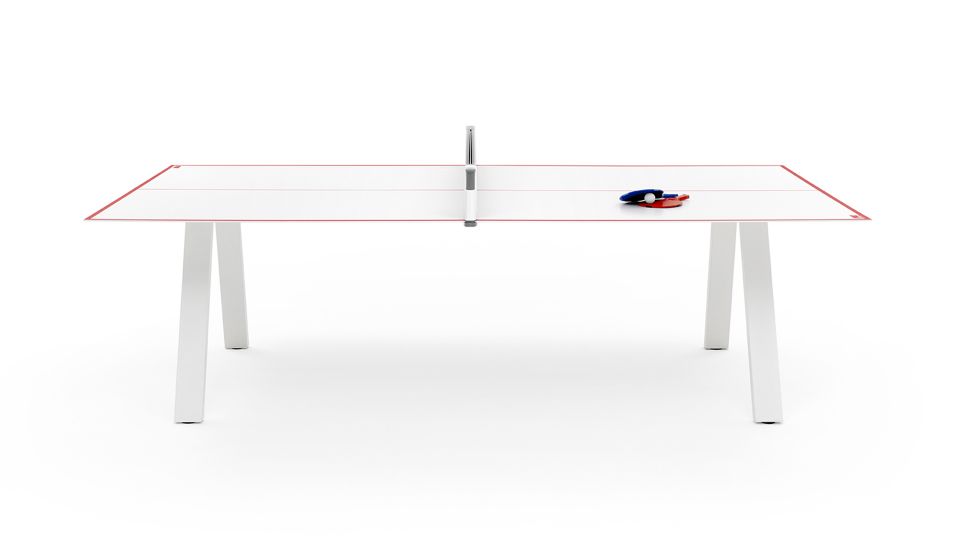 GRASSHOPPER OUTDOOR - Rectangular Ping pong table by Fas Pendezza