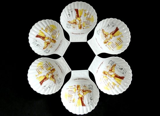 Gratin Serving Plates from Apilco, France, 1970s, Set of 6-ZPI-1702839