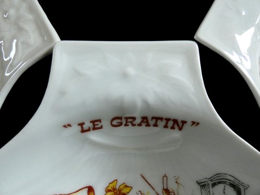 Gratin Serving Plates from Apilco, France, 1970s, Set of 6-ZPI-1702839