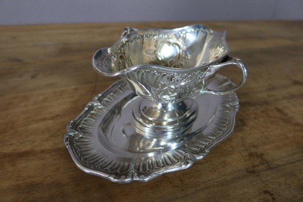 Gravy Boat in Solid Silver from Tétard-WSV-1392597