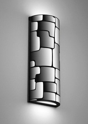 Gray Acrylic Glass Geometric Sconce, 2000s-OHK-604716