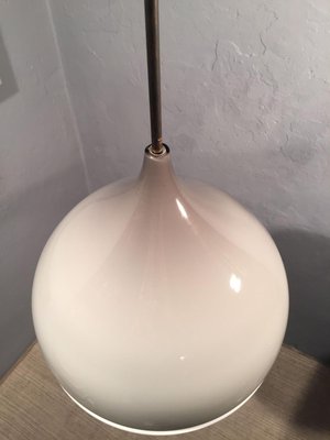 Gray and Milk Glass Ceiling Lamp by Alessandro Pianon for Vistosi-OHK-951327