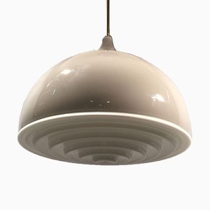 Gray and Milk Glass Ceiling Lamp by Alessandro Pianon for Vistosi-OHK-951327