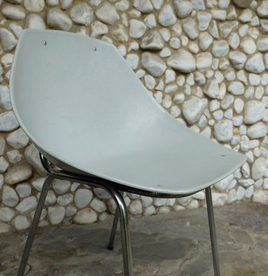 Gray Coquillage Chair by Pierre Guariche for Meurop, 1960s-ZM-999718