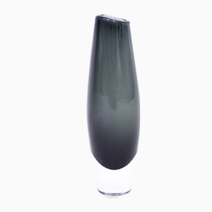 Gray Glass Vase by Sven Palmqvist for Orrefors, 1950s-KQ-877334