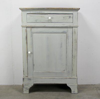 Gray Painted Cabinet, 19th Century-NE-1054409