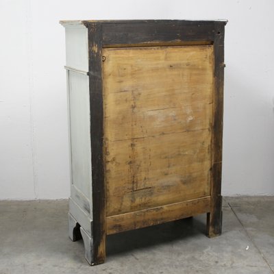 Gray Painted Cabinet, 19th Century-NE-1054409