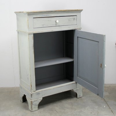 Gray Painted Cabinet, 19th Century-NE-1054409