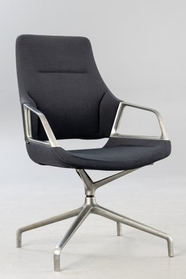 Gray Rotating Conference Chair in Aluminum from Wilkhahn, 2012-HJY-1716647