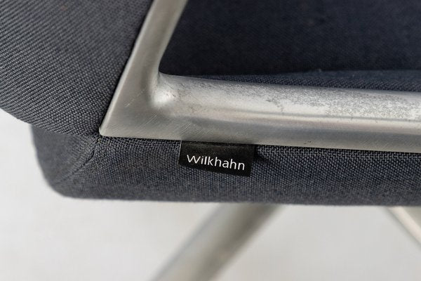 Gray Rotating Conference Chair in Aluminum from Wilkhahn, 2012-HJY-1716647