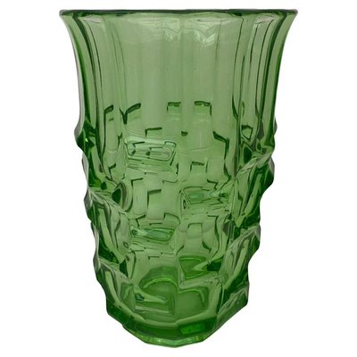 Green Art Deco Vase by August Walther & Söhne, 1930s-LL-1294787