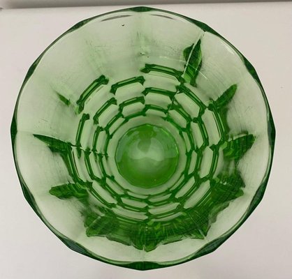 Green Art Deco Vase by August Walther & Söhne, 1930s-LL-1294787