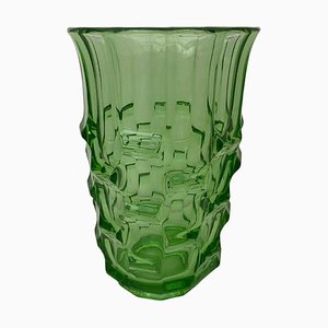 Green Art Deco Vase by August Walther & Söhne, 1930s-LL-1294787