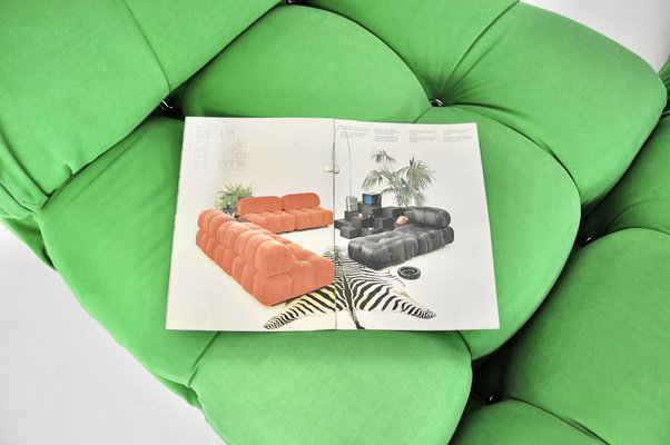 Green Camaleonda Sofa by Mario Bellini for B&B Italia, 1970s, Set of 5-HFM-1790317