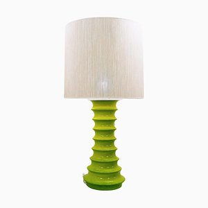 Green Ceramic Table Lamp, 1970s-FGA-1419097