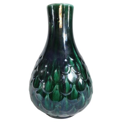 Green Ceramic Vase by Vicke Lindstrand for Upsala Ekeby, 1950s-RUK-1758090