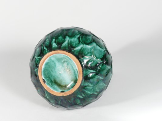 Green Ceramic Vase by Vicke Lindstrand for Upsala Ekeby, 1950s-RUK-1758090