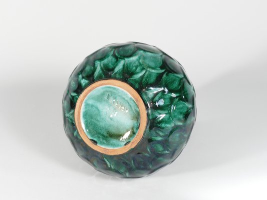 Green Ceramic Vase by Vicke Lindstrand for Upsala Ekeby, 1950s-RUK-1758090