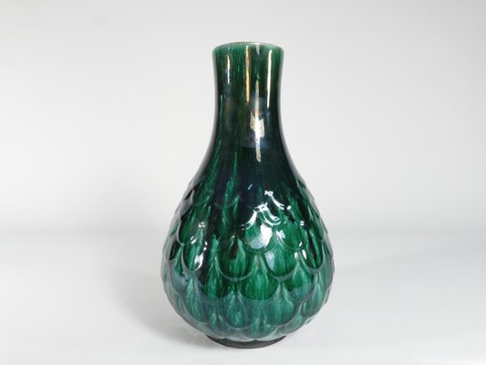 Green Ceramic Vase by Vicke Lindstrand for Upsala Ekeby, 1950s-RUK-1758090