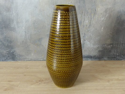 Green Ceramic Vase from Bay Keramik, 1950s-WK-593480