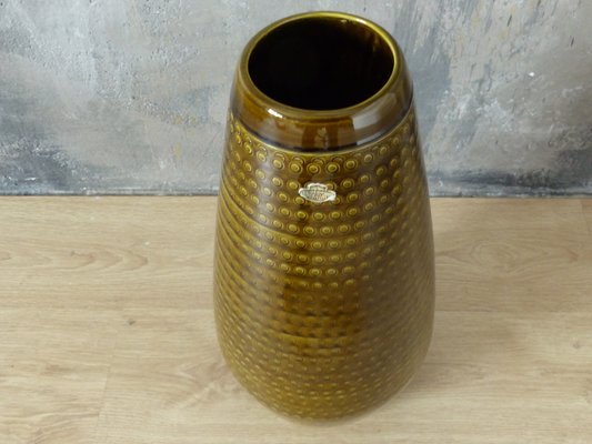 Green Ceramic Vase from Bay Keramik, 1950s-WK-593480