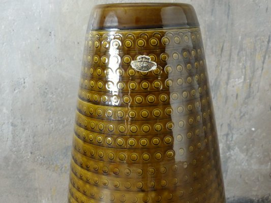 Green Ceramic Vase from Bay Keramik, 1950s-WK-593480