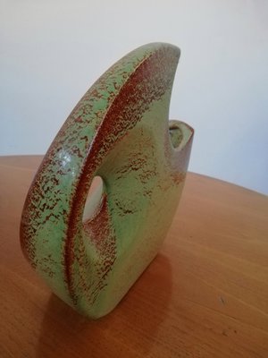 Green Ceramic Vase from Bertoncello, Italy, 1970s-UIW-1254250