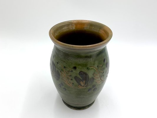 Green Ceramic Vase from Rzut Toruń, Poland, 1960s-BXB-1057098