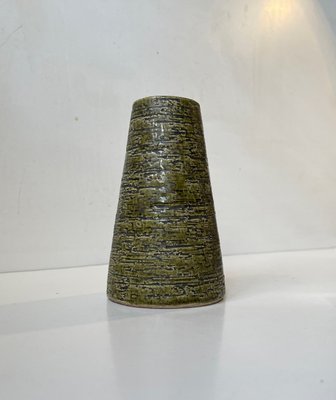 Green Chamotte Stoneware Vase by Gunnar Nylund, Sweden, 1960s-LCR-1402705