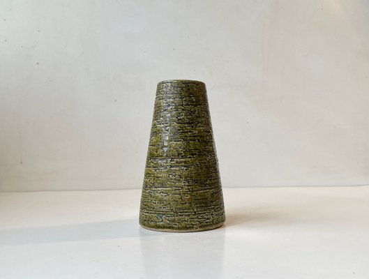 Green Chamotte Stoneware Vase by Gunnar Nylund, Sweden, 1960s-LCR-1402705