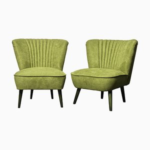 Green Cocktail Chairs, 1950s, Set of 2-OXJ-699269