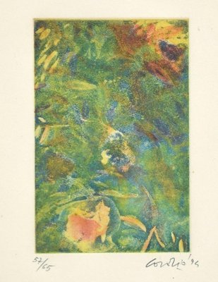 Green Composition - Original Etching by Nino Cordio - 1995 1995-ZCI-758377